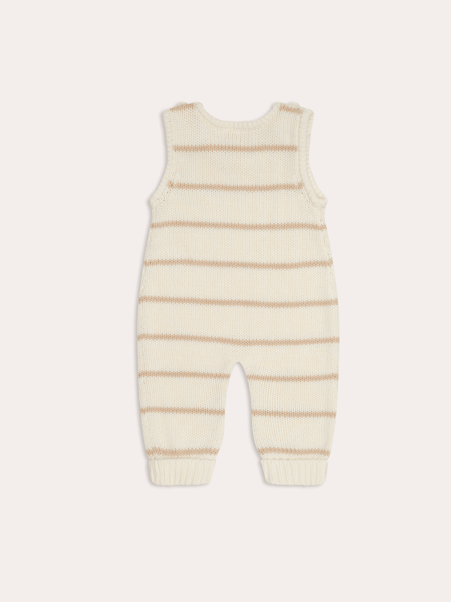 Tully baby Singlet Knit Onesie | Sand Stripe