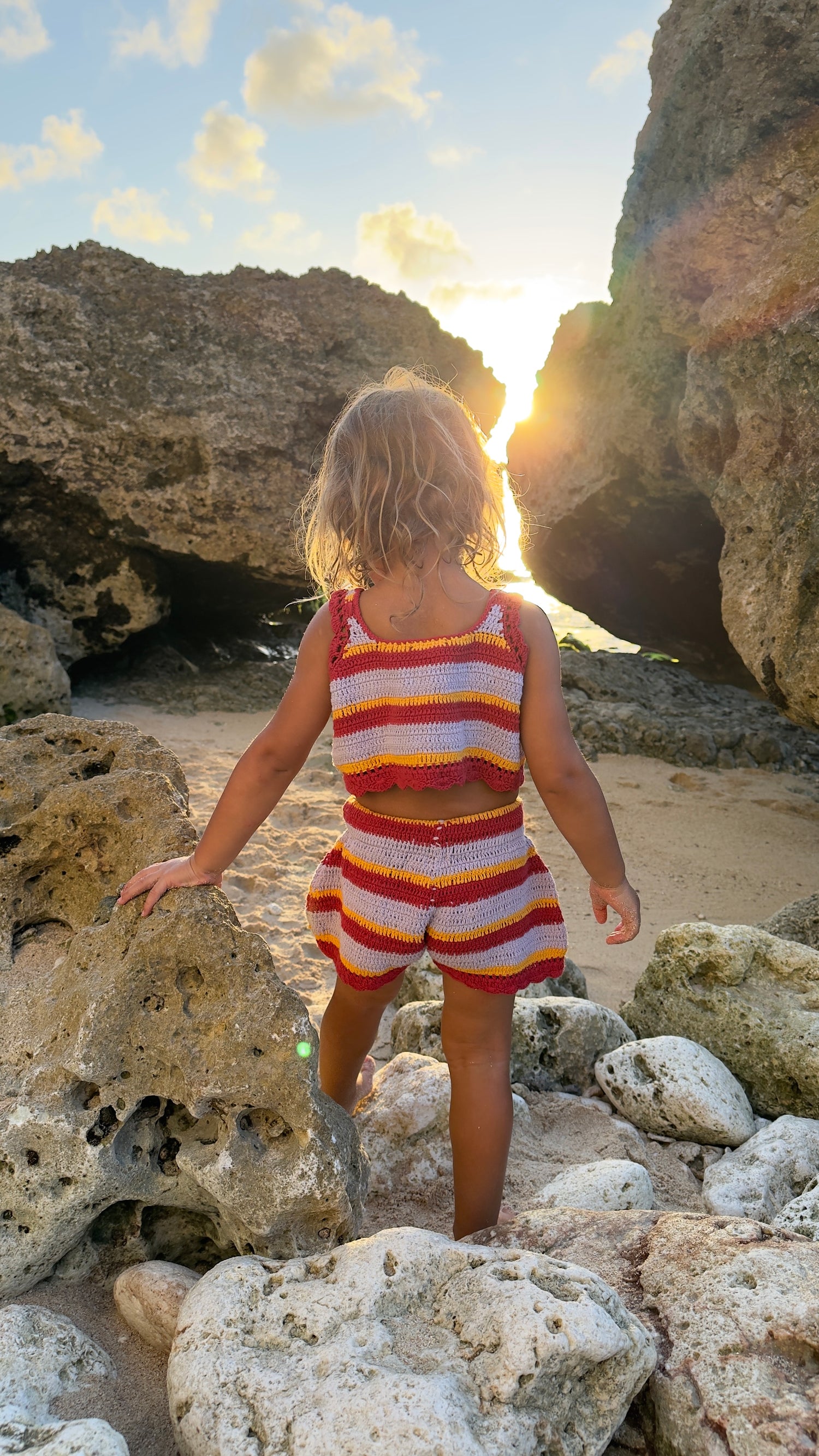 Crochet Top | Sunset Stripe