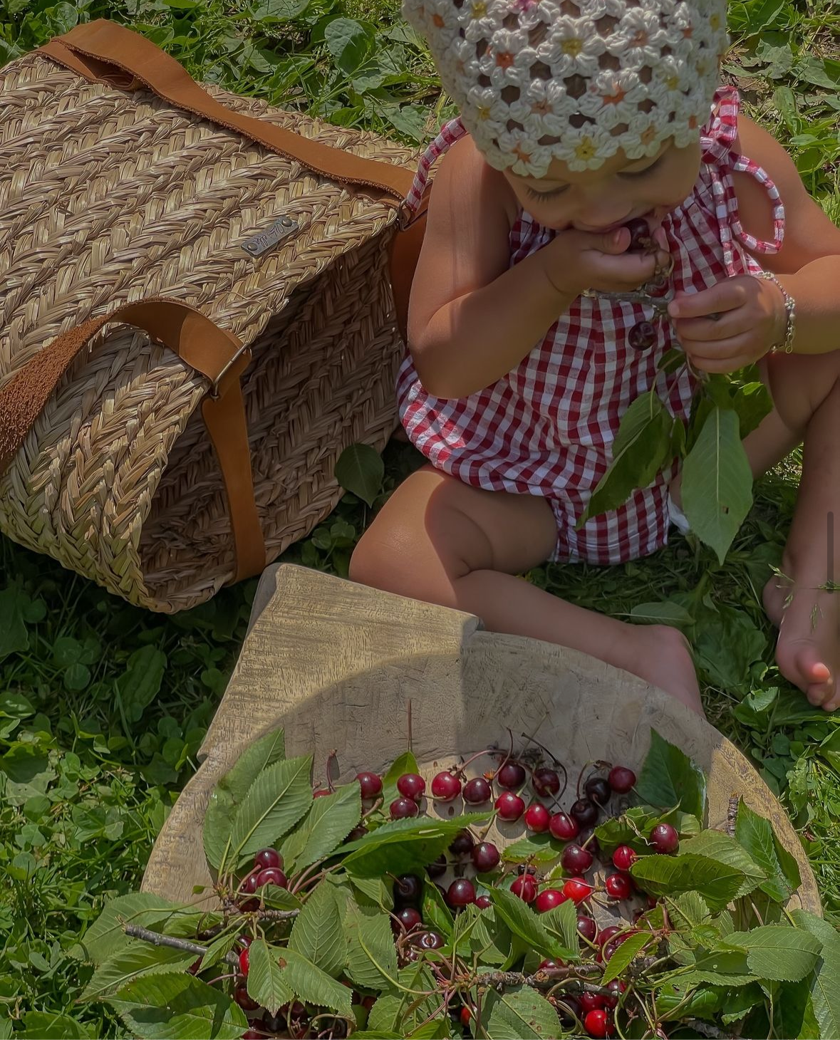 Lottie Romper | Red Gingham