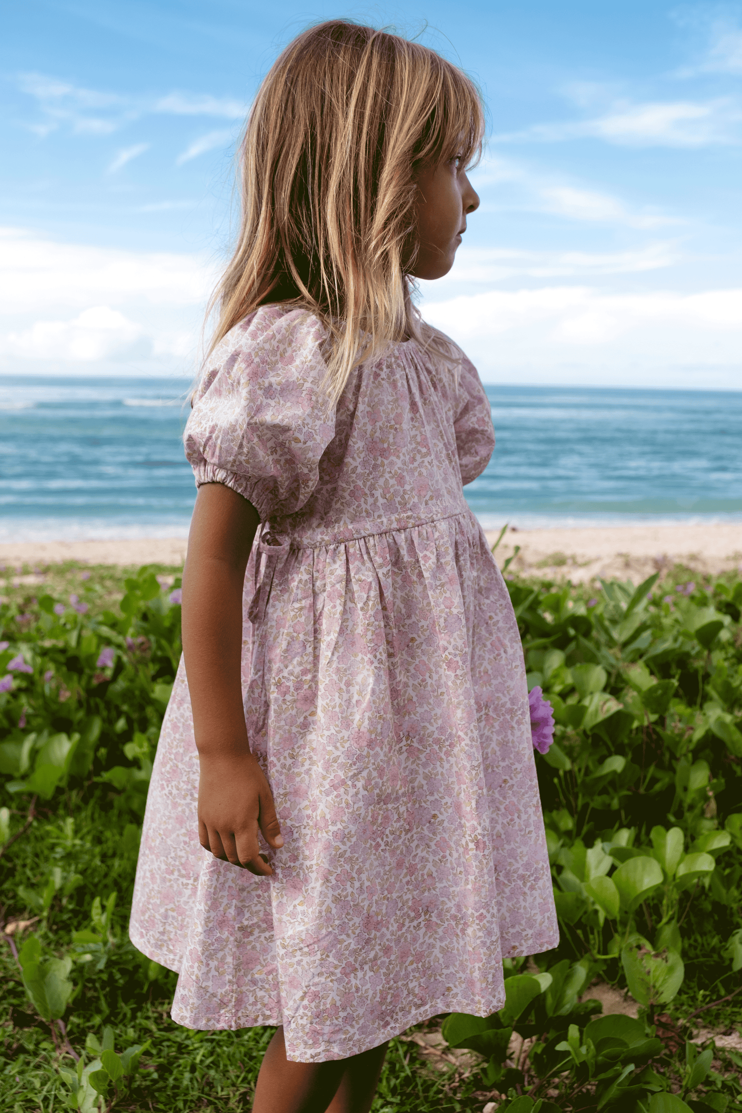 Florence Dress | Lavender Bloom Print