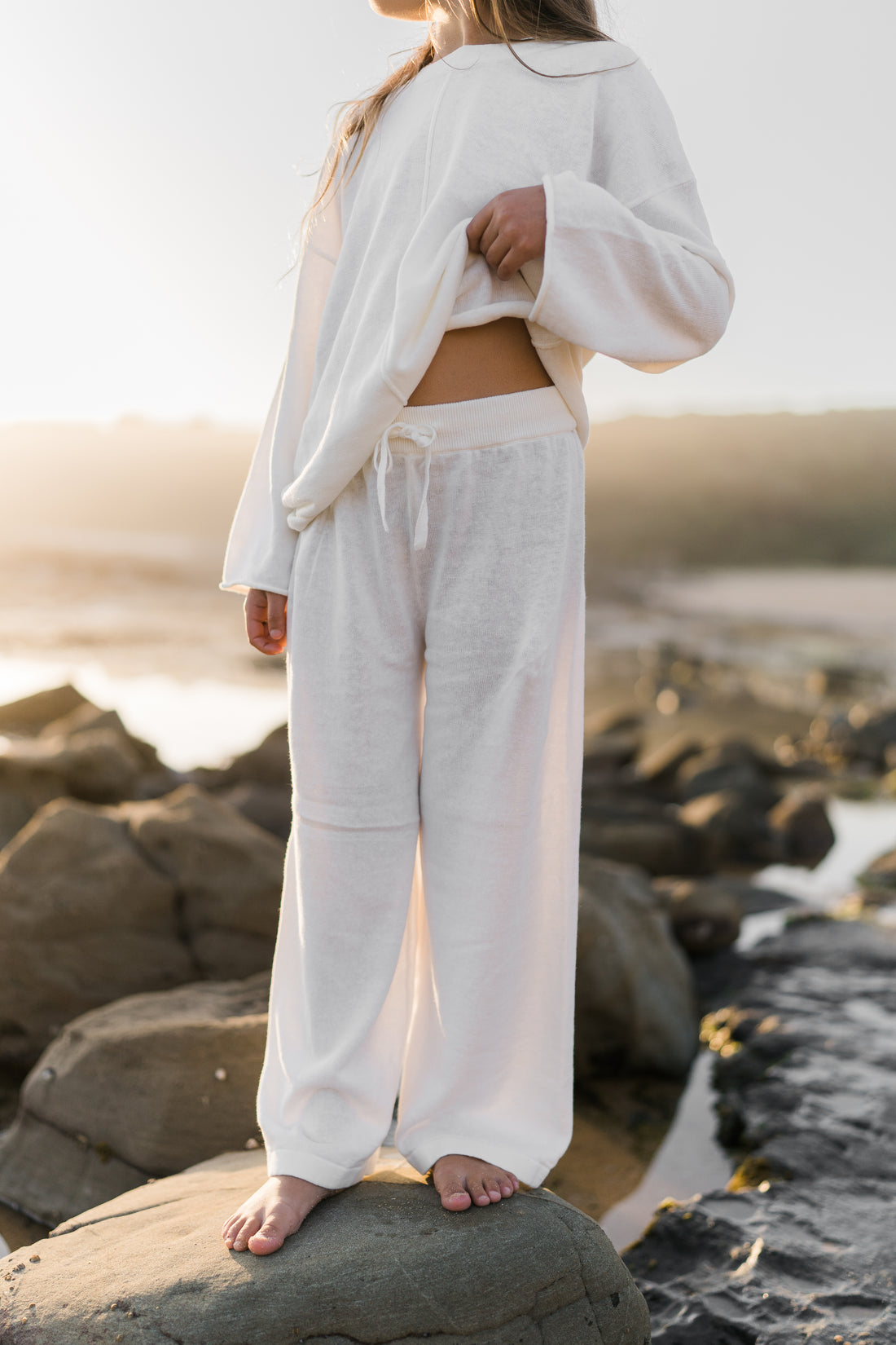 Thin Knit Pants | Off white