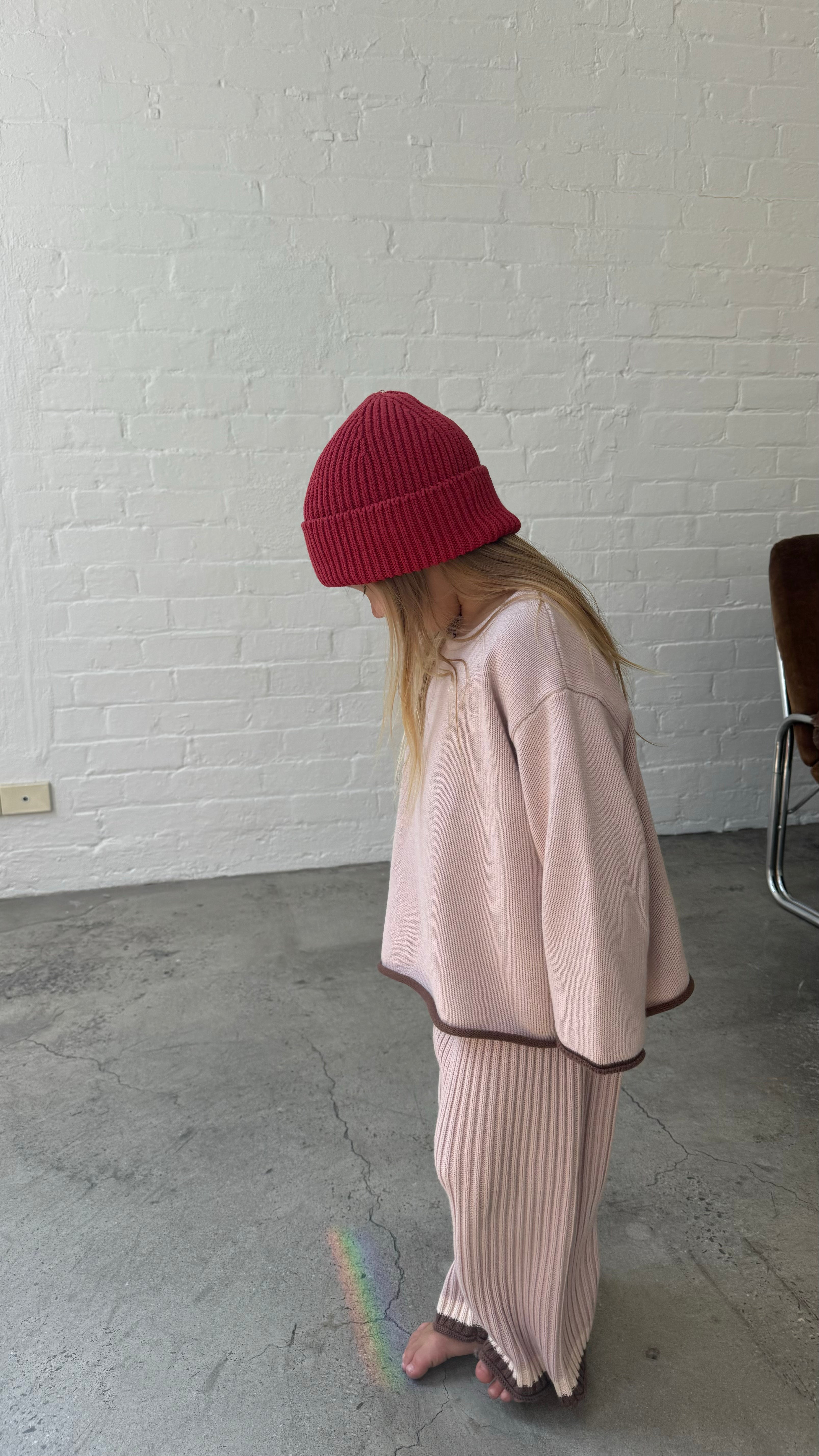 Essential Knit Jumper | Dusty Pink
