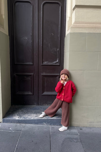 Wool Knit Cardigan| Chilli