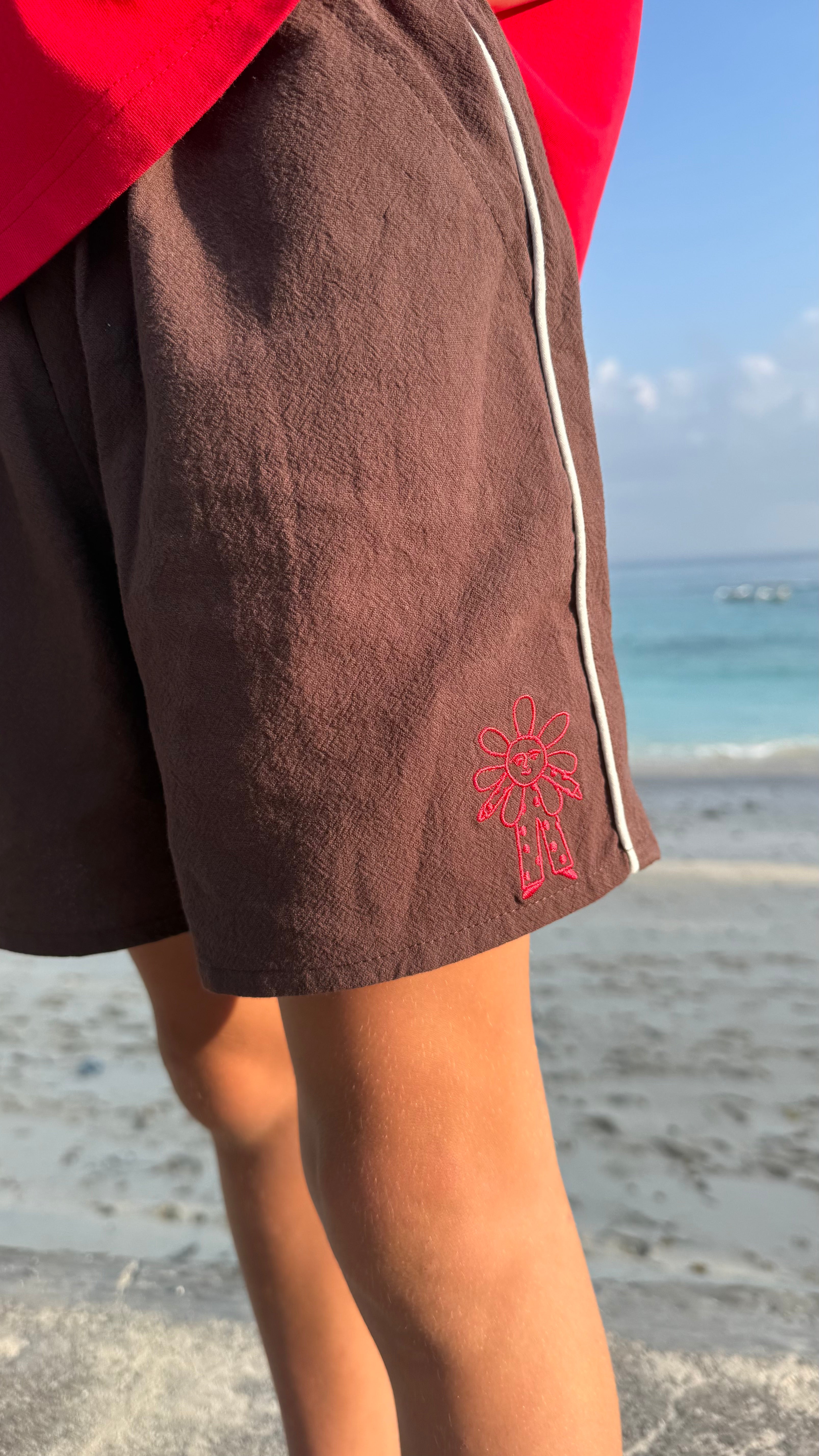 Dancing Flower Shorts | Cocoa