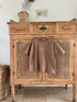 100% cotton oversized chocolate tee with blue embroidery