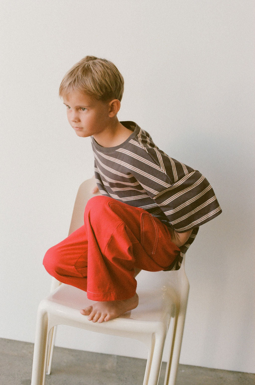 Twill Pants | Red