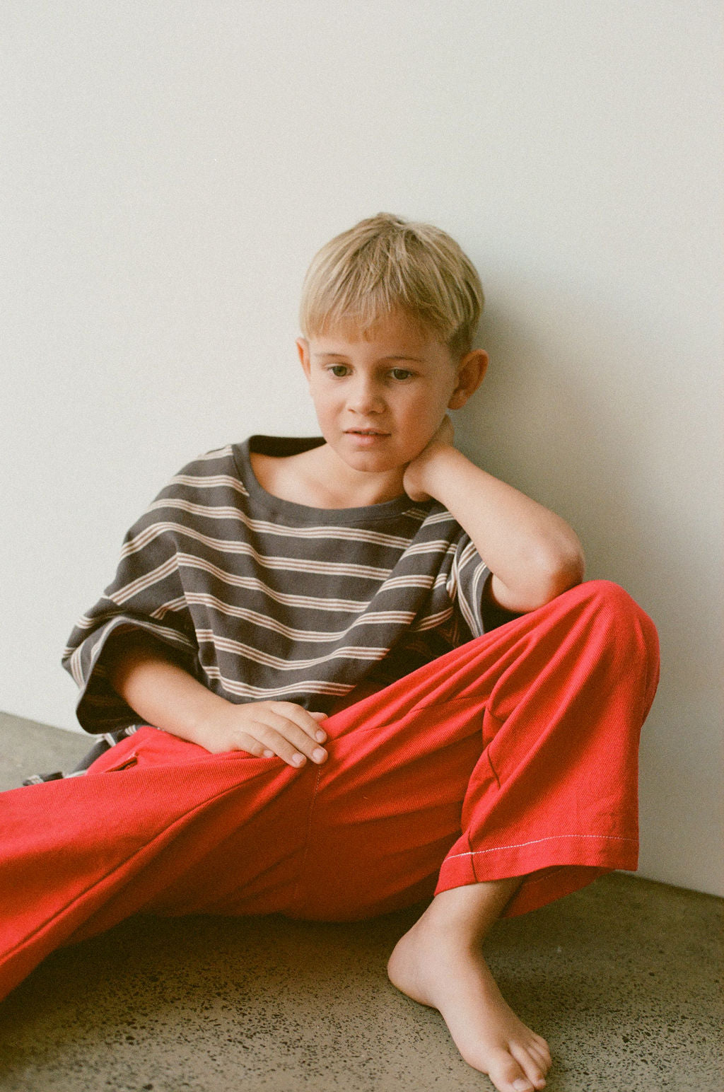 Twill Pants | Red