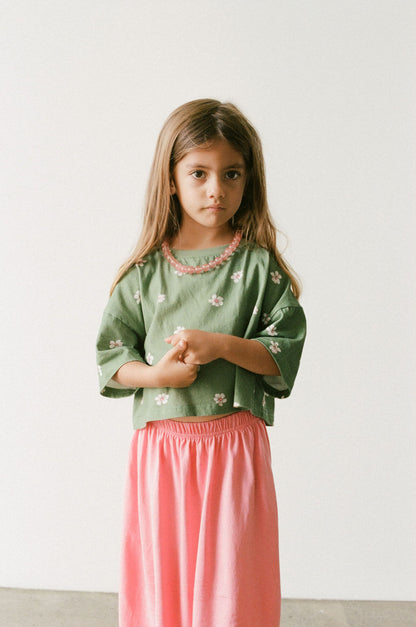Cropped Tee | Field Daisy