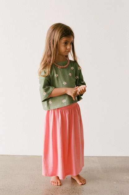 Cropped Tee | Field Daisy