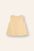 baby girls woven cotton blouse with scalloped edge in butter yellow