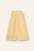 girls handmade cotton crochet pants floral filet butter