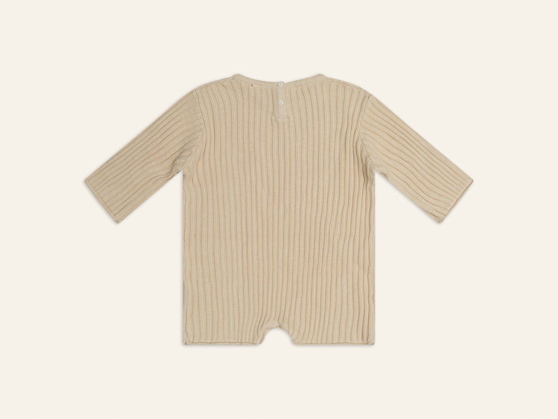 Essential Knit Romper | Biscuit