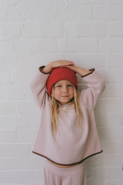 Knit Beanie | Chilli
