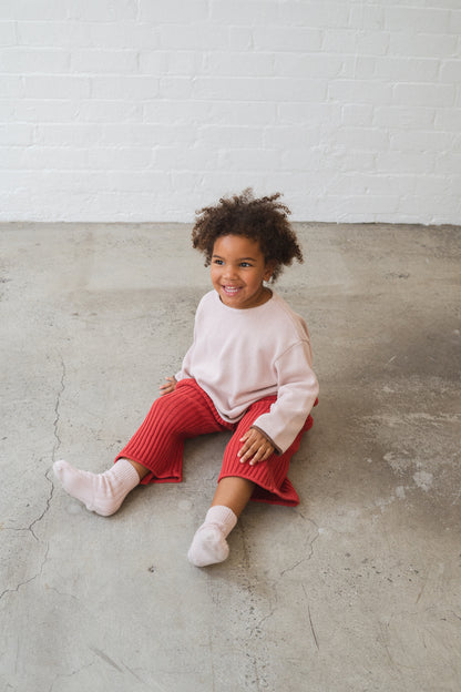 Knit Socks | Dusty Pink