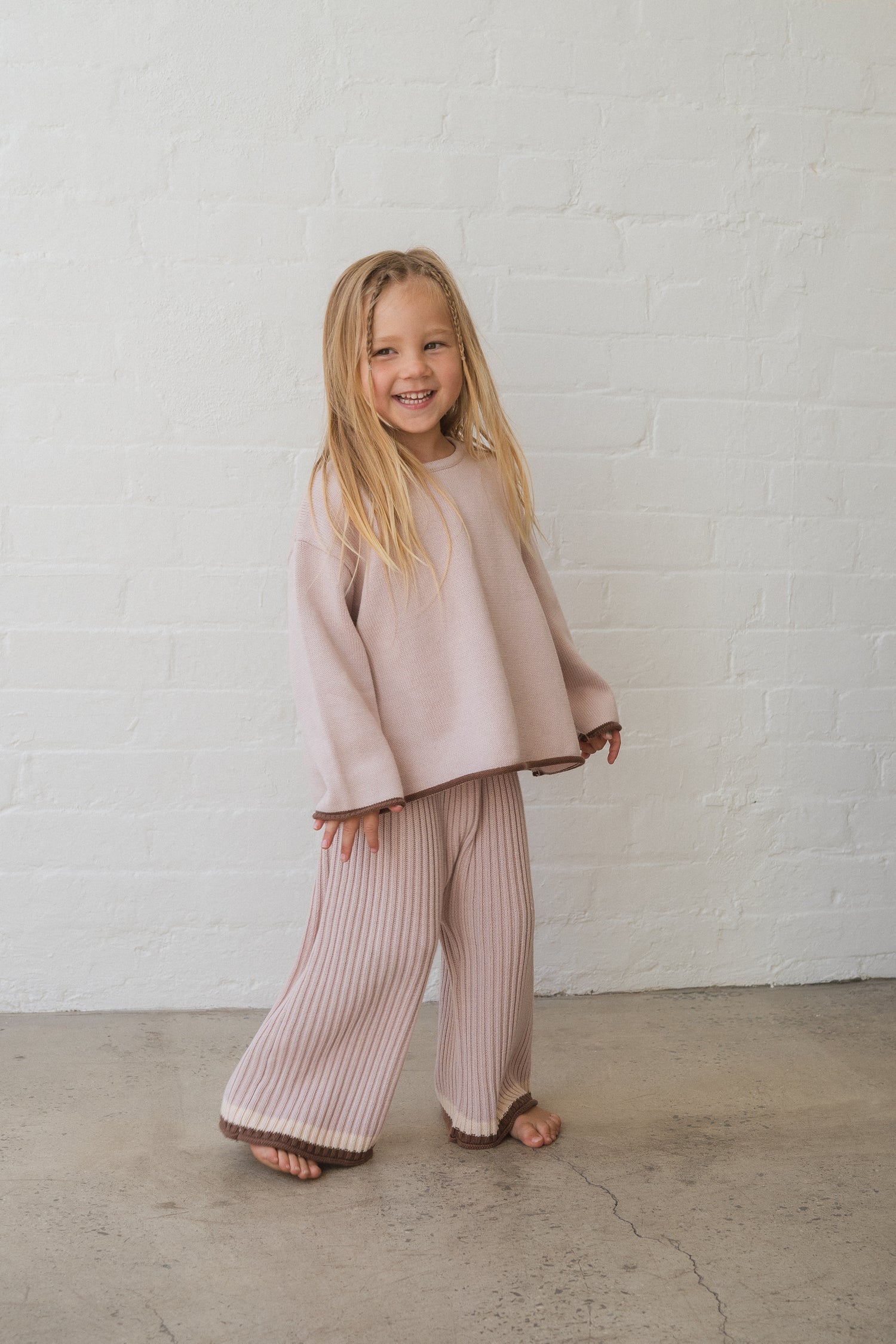 Essential Knit Jumper | Dusty Pink