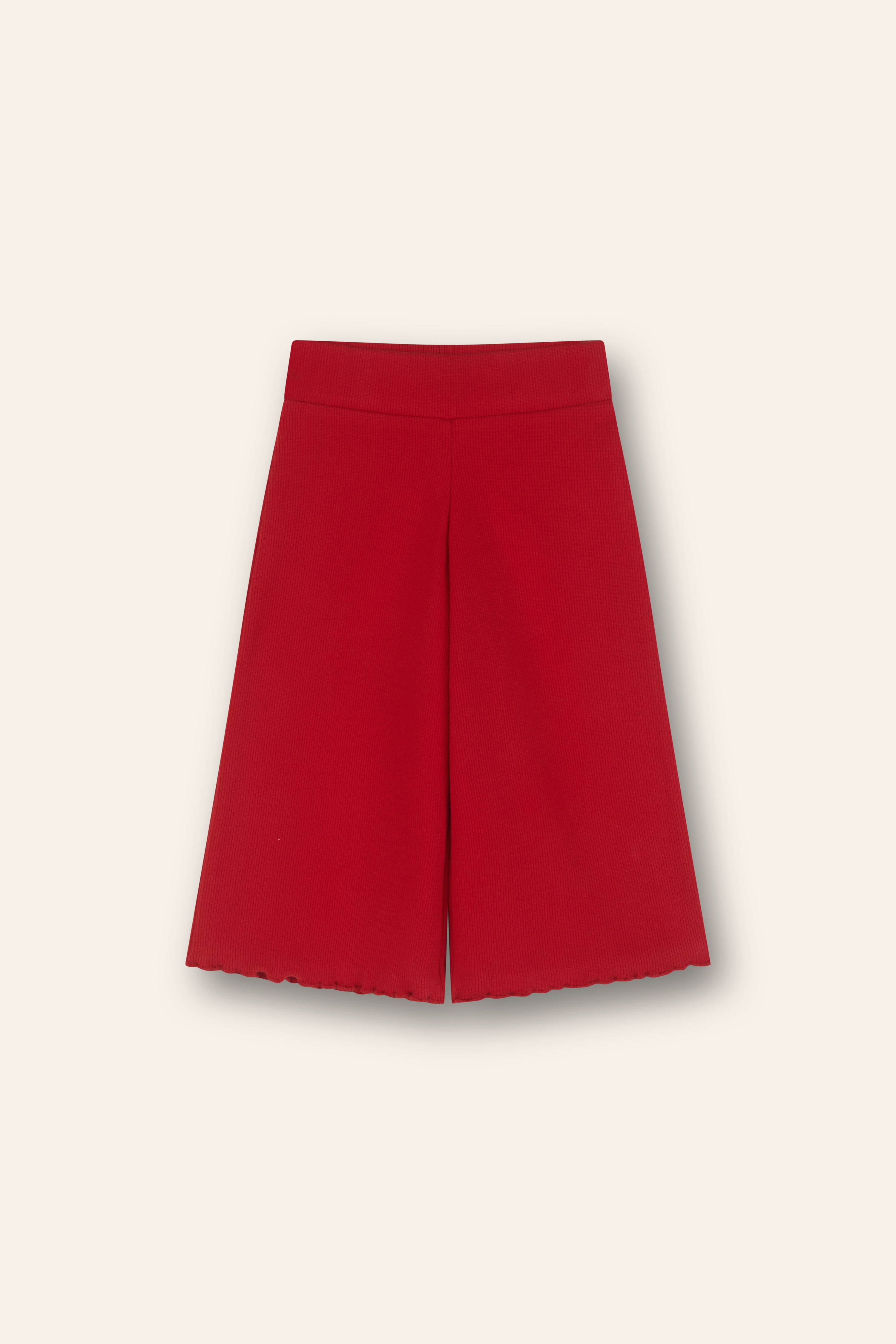 Rib Pants | Red