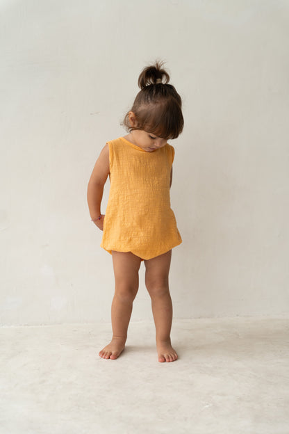 Unisex child cotton romper 