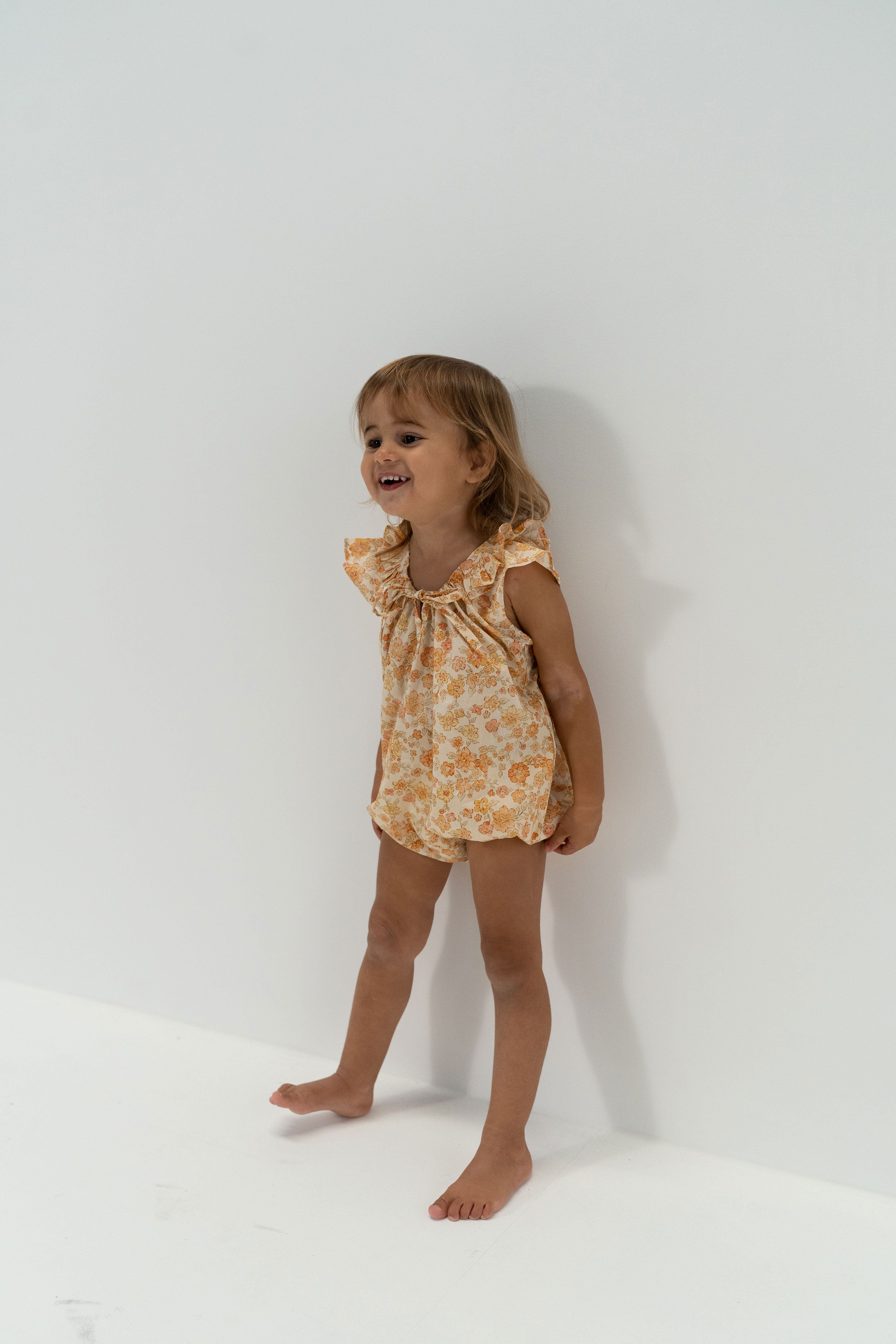 Opie Romper | Buttercup Print