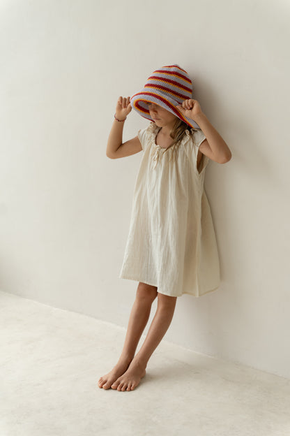 Unisex child Crochet hat - 100% cotton crochet 