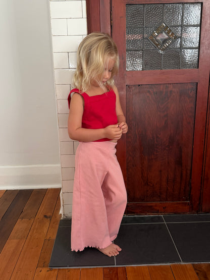 Rib Pants | Pink