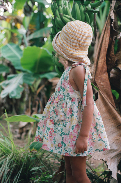 Luna Pinafore | Garden Floral