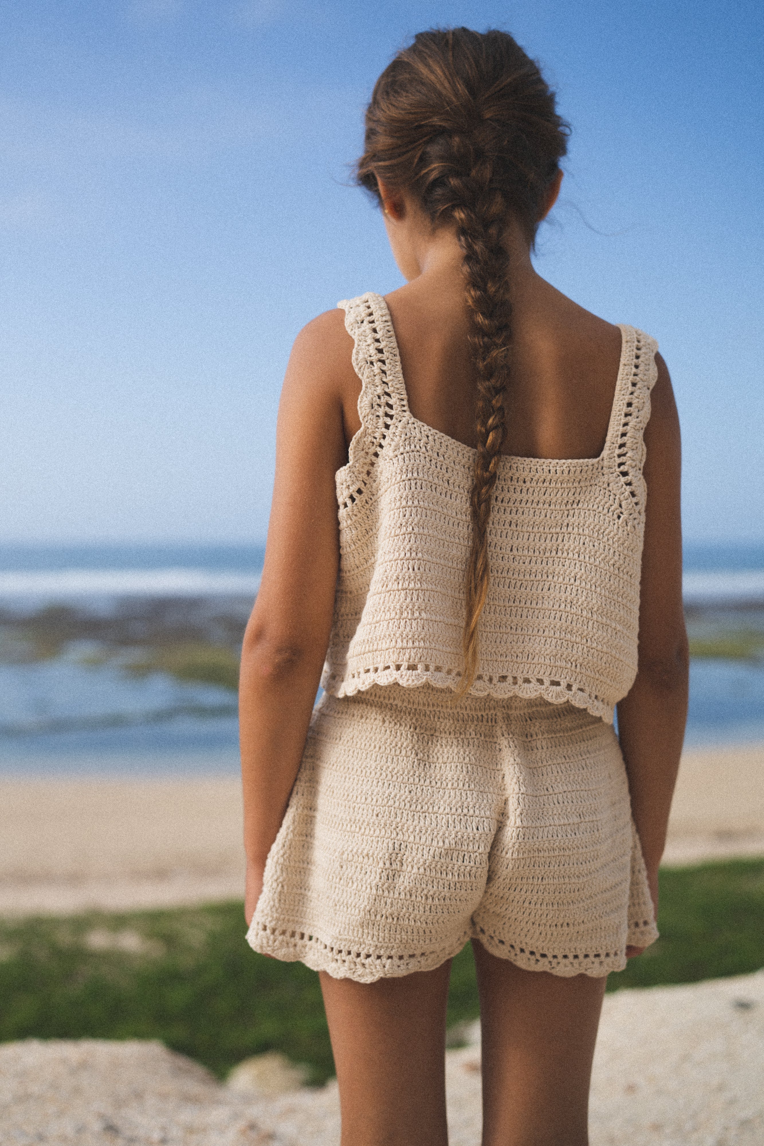 Crochet Shorts | Ecru