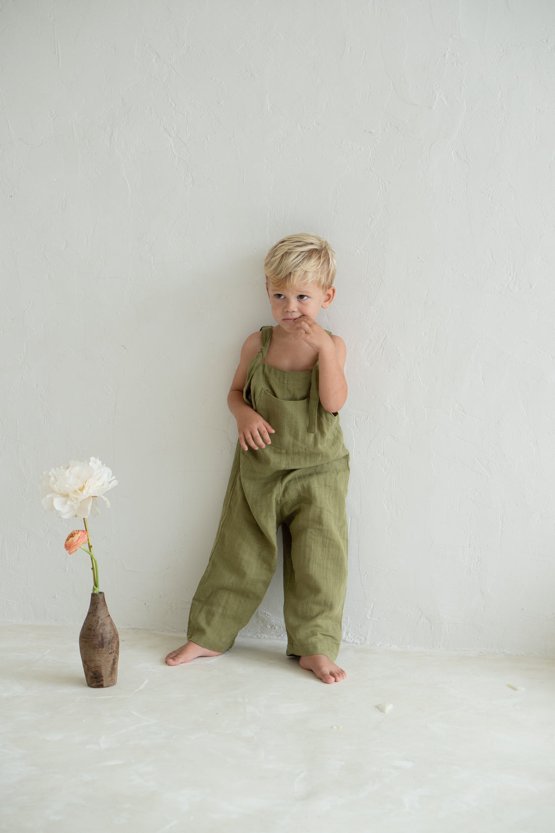 Long Marlow Overalls | Olive