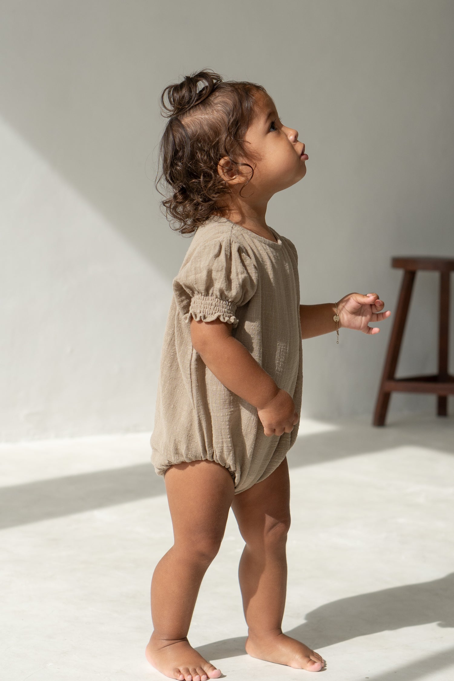 Summer Meadow Romper | Mushroom