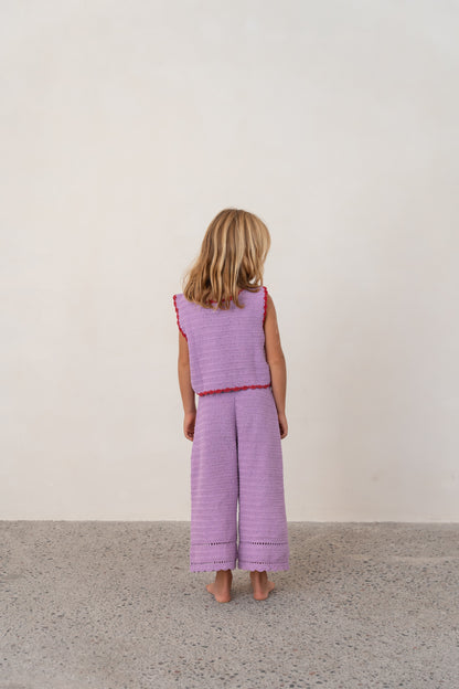 Crochet Pants | Lilac