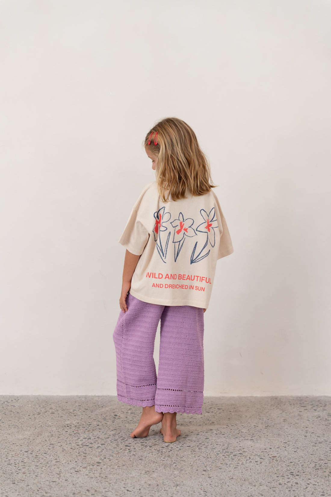 Live Like Flowers Tee | Stone