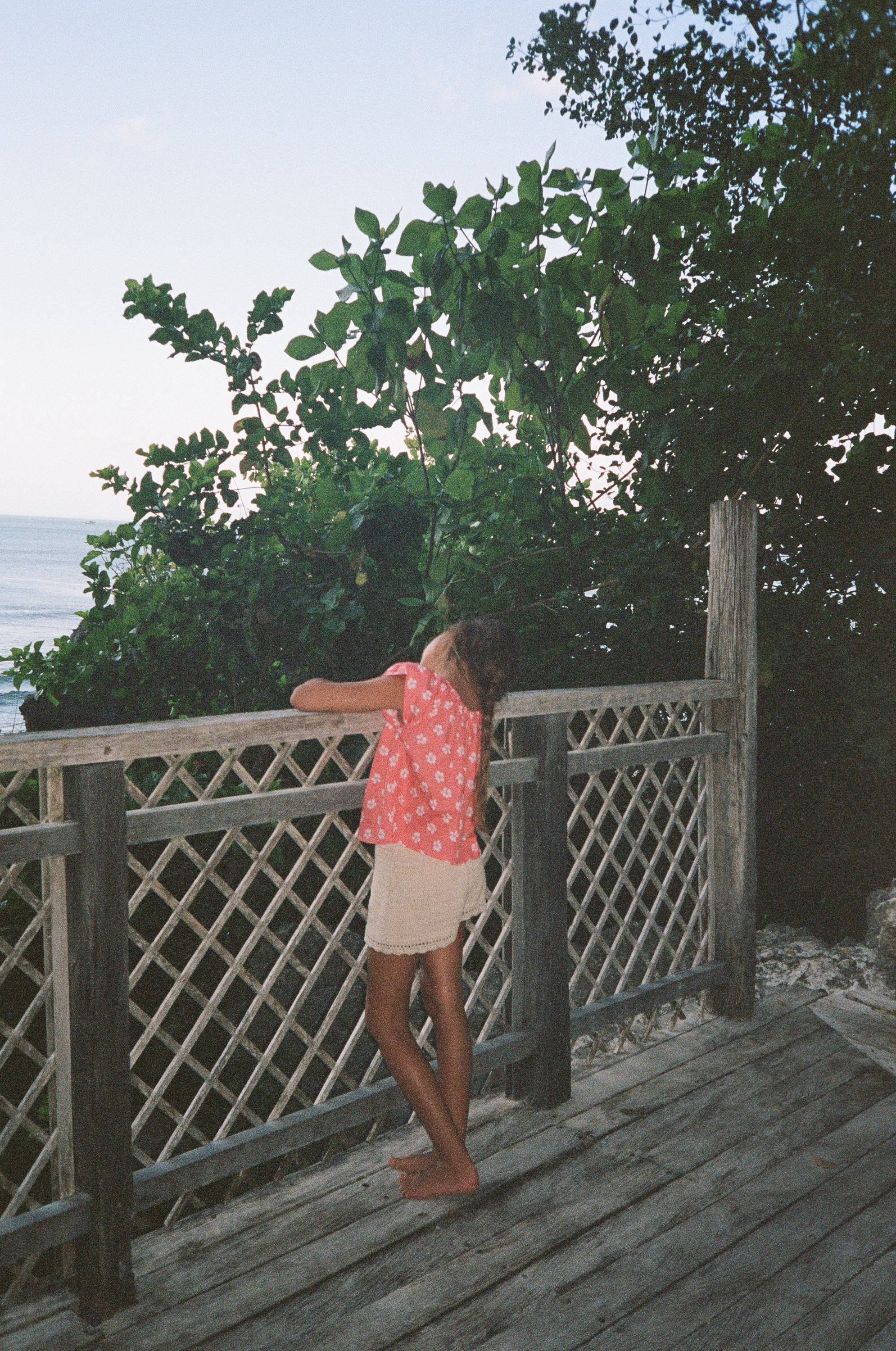 girl wearing cotton floral print blouse by Illoura the label