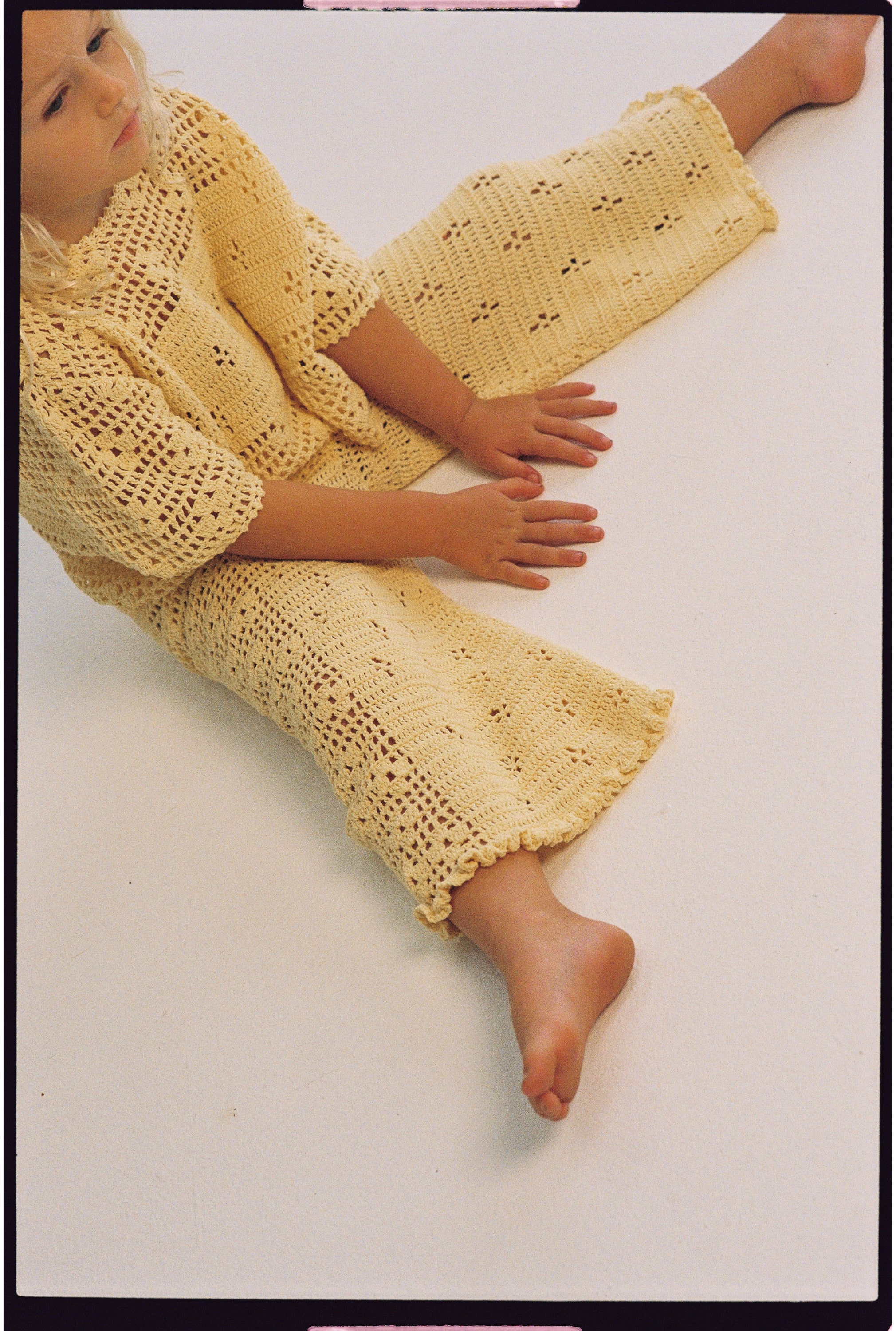 Filet Crochet Pants | Butter