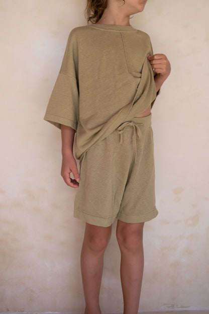 Lightweight Knit Shorts | Moss