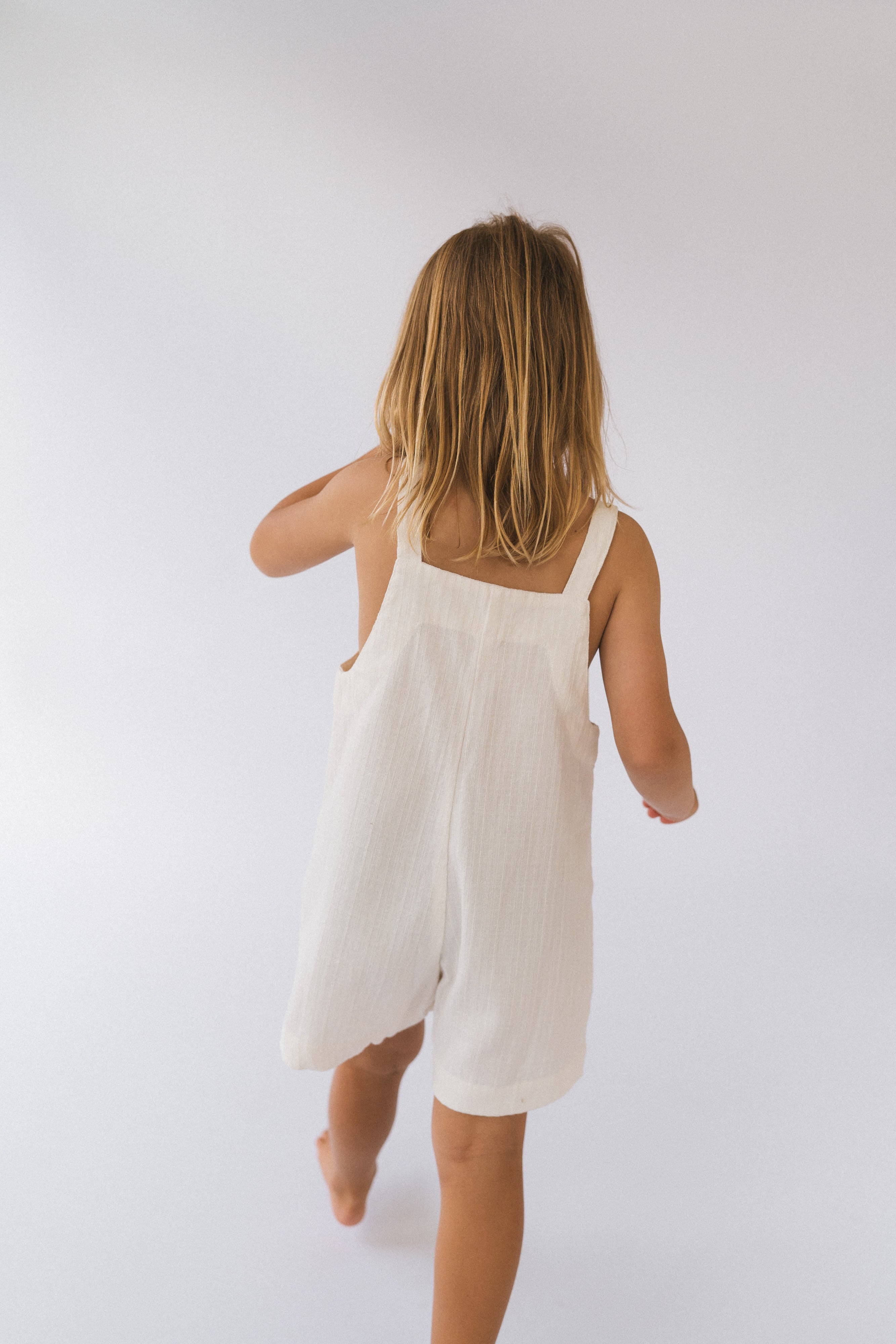 Unisex Short Marlow Overalls or Dungarees| White