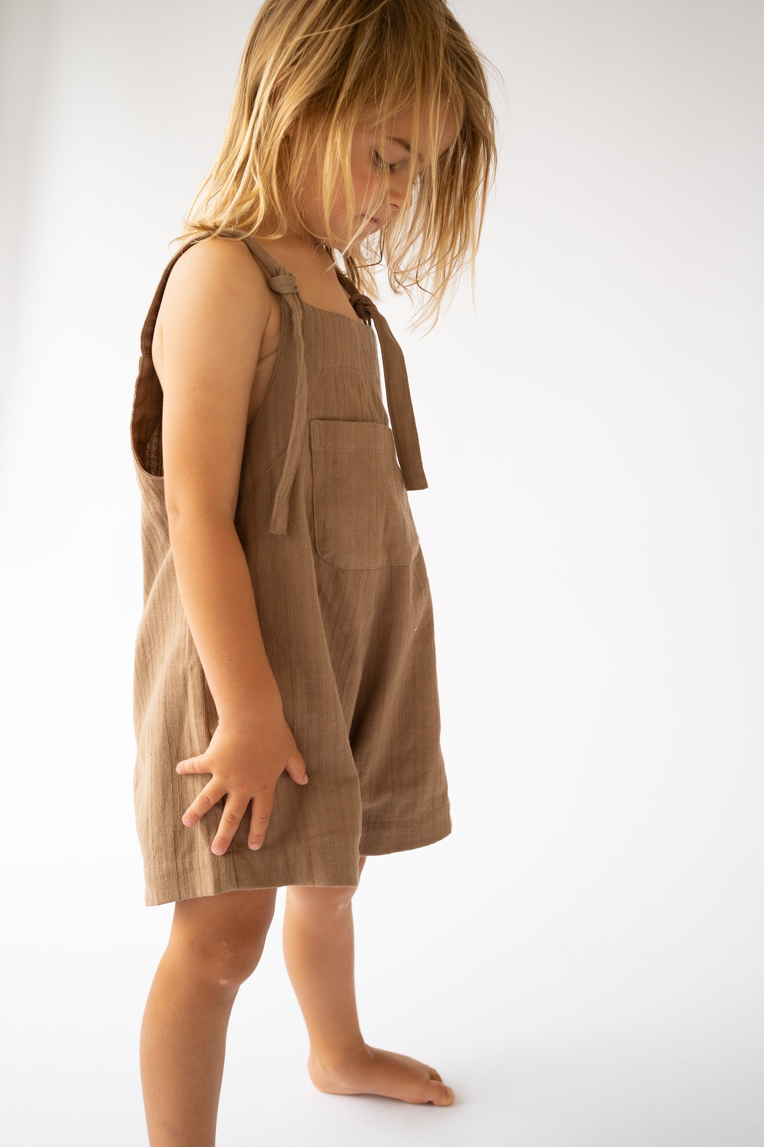 Unisex Short Marlow Overalls or Dungarees| Chocolate